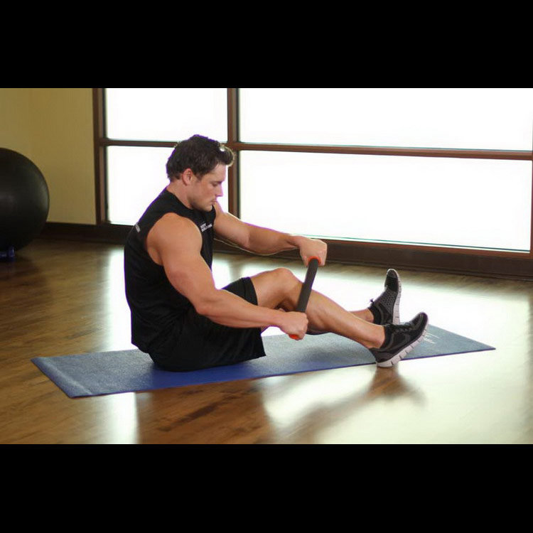техника выполнения упражнения: Разминка передних большеберцовых мышц (Anterior Tibialis-SMR) на фото