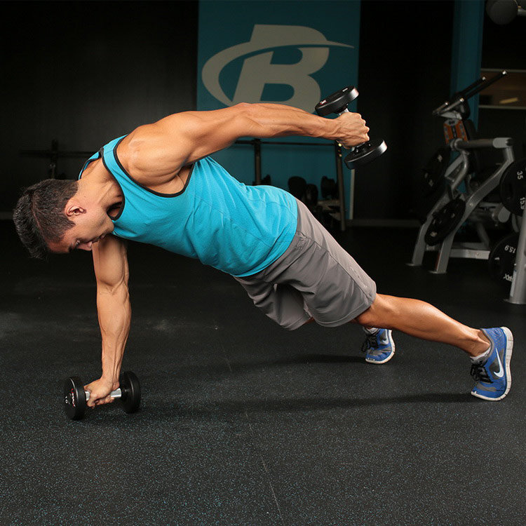 техника выполнения упражнения: Трицепсовая экстензия из Планки (Triceps Plank Extension) на фото