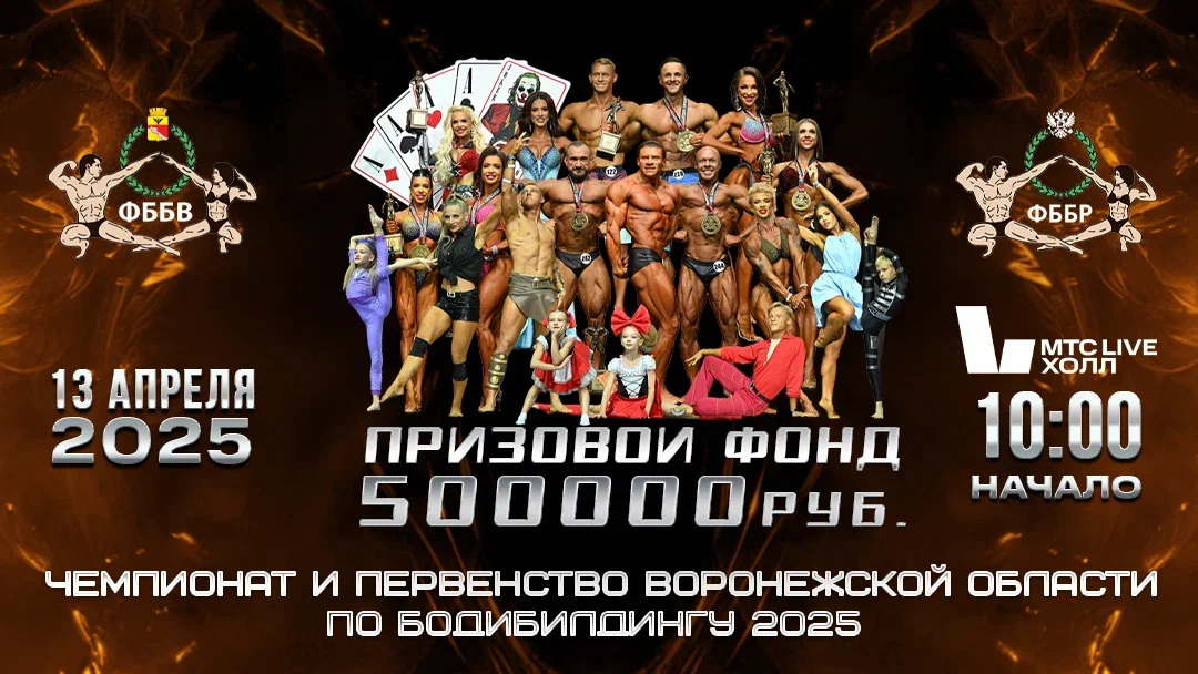 Чемпионат Воронежской области по бодибилдингу - 2025